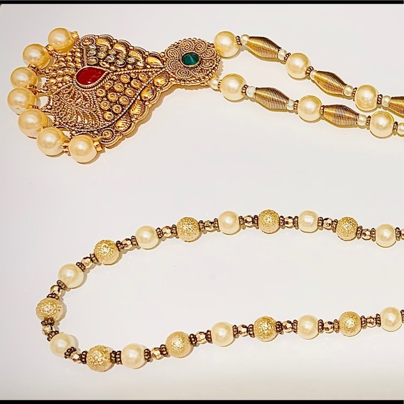 Gold Plated South Indian Temple Jewlery ! - Picture 1 of 8